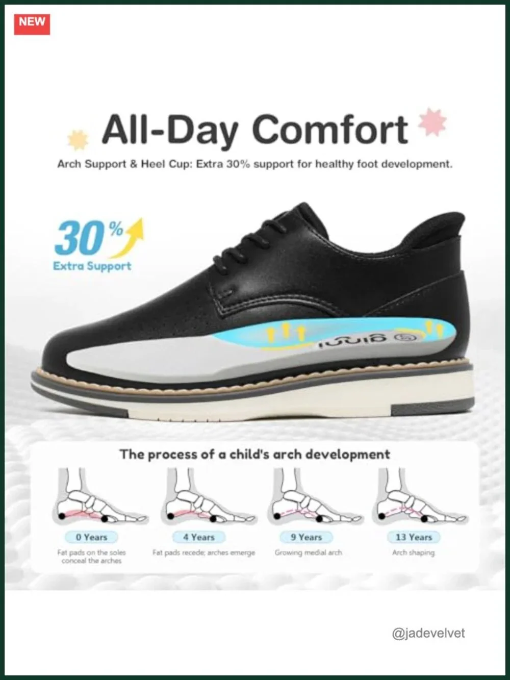 Boys Slip-On Comfort Dress Oxfords Lace-Up Casual Sneakers Hands-Free Flexible